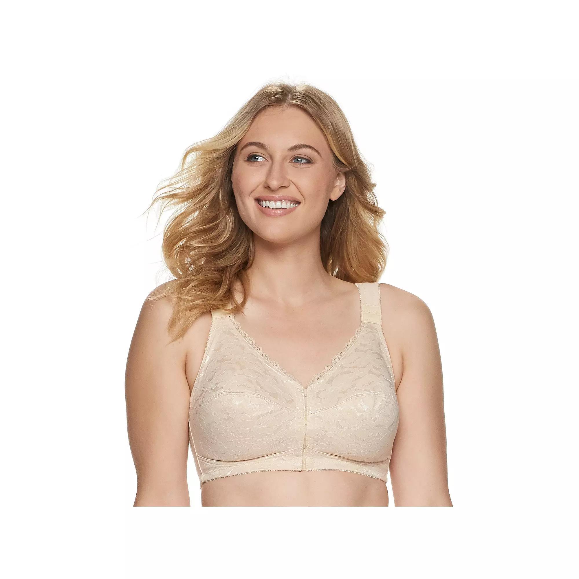 Lunaire Full Figure Front-Close Wireless Posture Bra 1628L, Womens Product Image