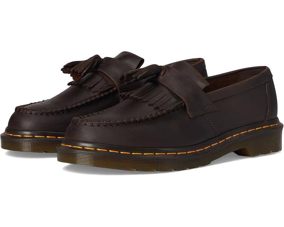 Adrian Yellow Stitch Leather Loafers Product Image