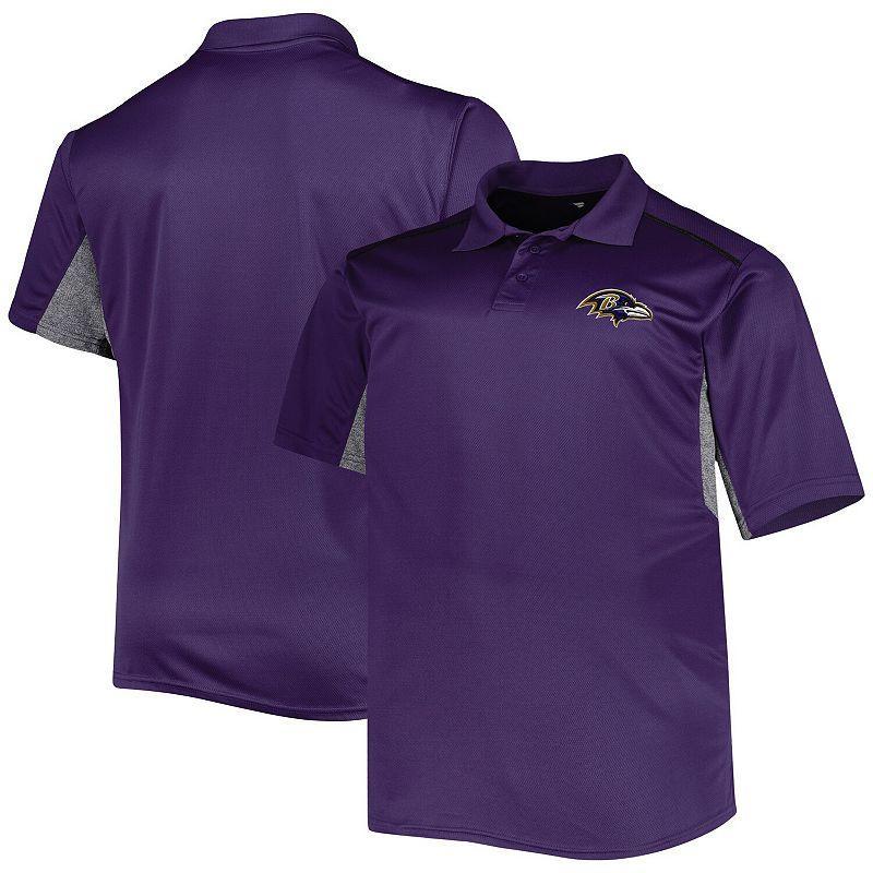 Mens Purple Baltimore Ravens Big and Tall Team Color Polo Shirt Product Image