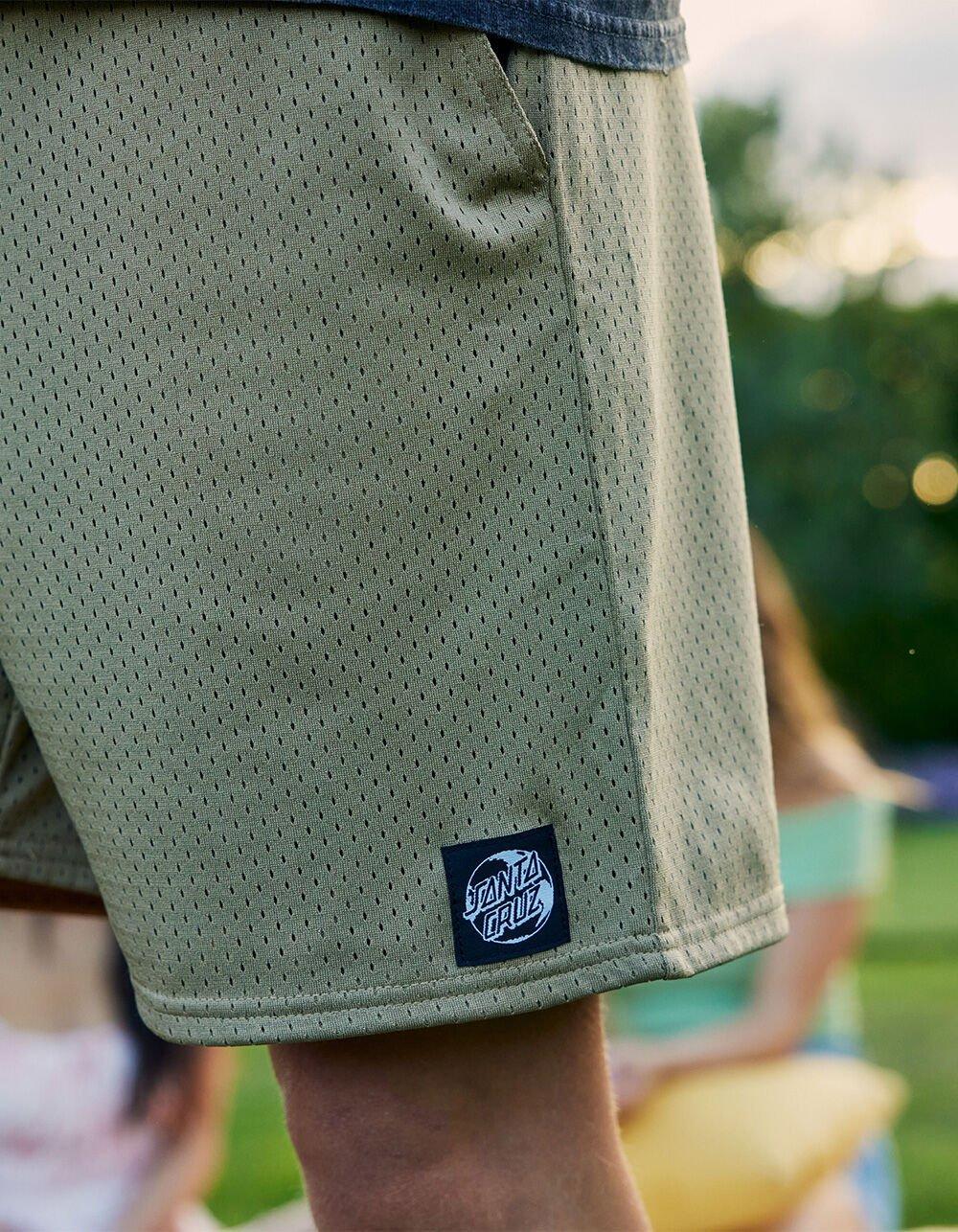 SANTA CRUZ Planet Dot Mens Mesh Shorts - GREEN Product Image