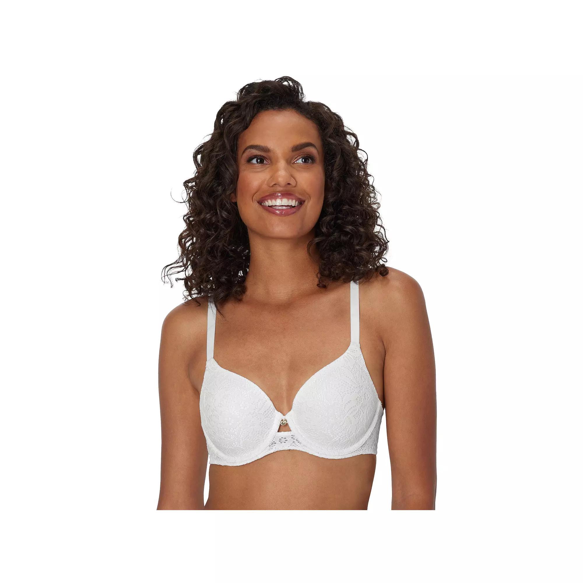 Women's Maidenform One Fab Fit Custom Lift Underwire Bra DM2423, Size: 40 B, White Lace Product Image