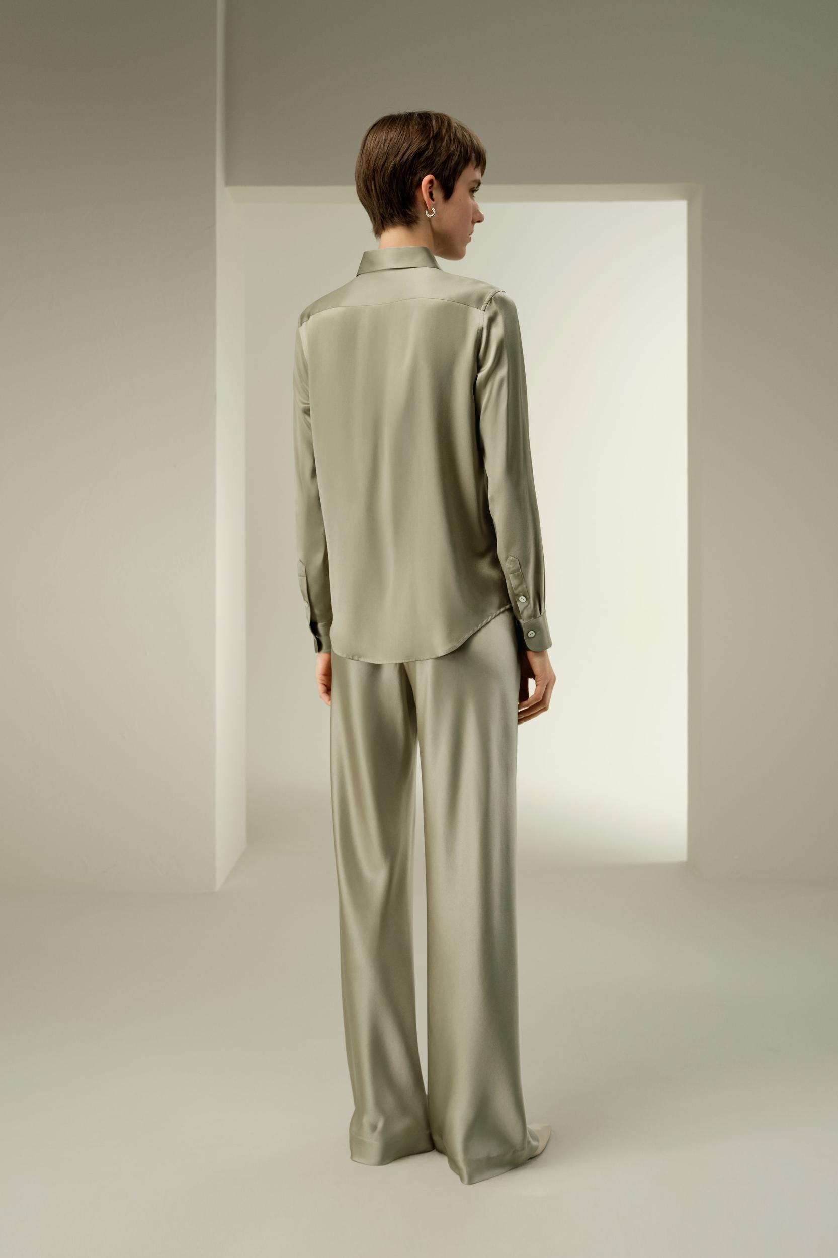 Timeless Silk Charmeuse Shirt Product Image