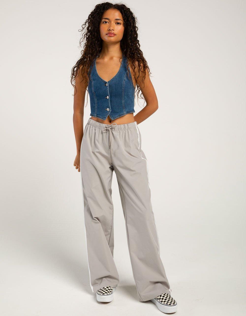 RSQ Womens Denim Halter Top - MEDIUM WASH Product Image