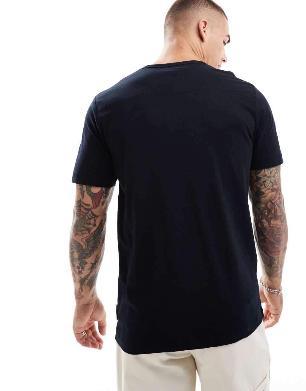 French Connection logo T-shirt in navy Product Image