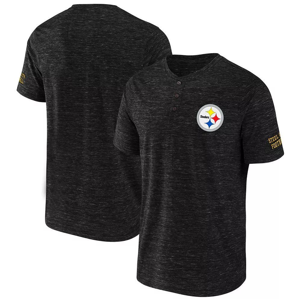 Mens NFL x Darius Rucker Collection by Fanatics Pittsburgh Steelers Slub Henley T-Shirt Product Image