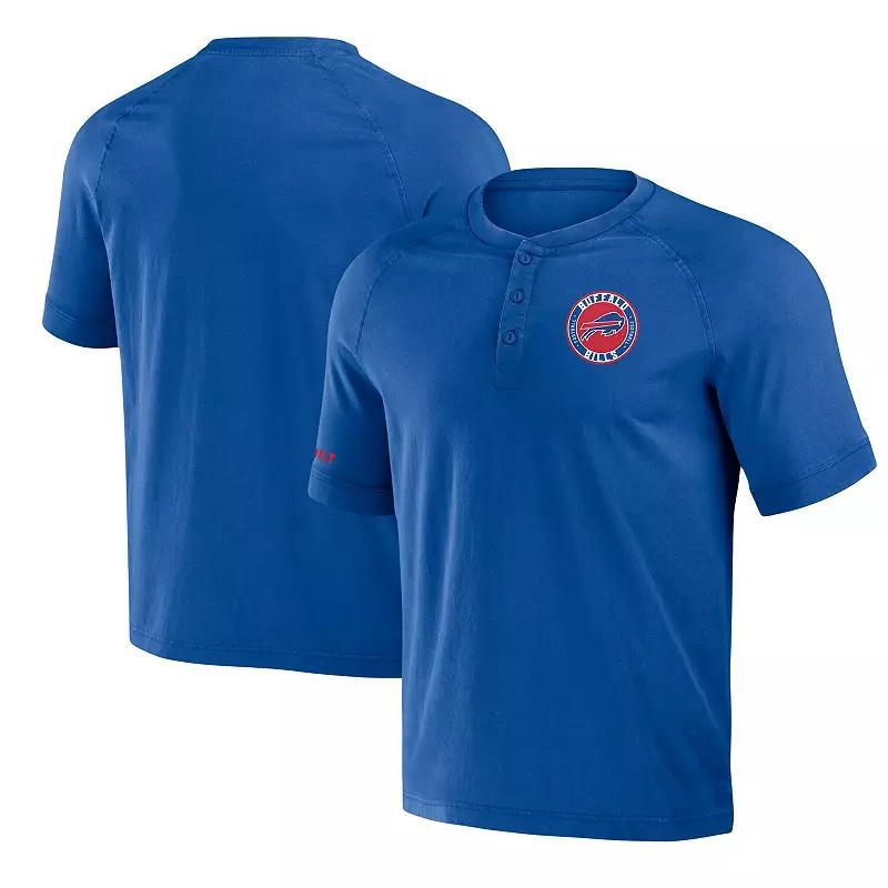 Men's NFL x Darius Rucker Collection by Fanatics Navy New England Patriots Washed Raglan Henley T-Shirt, Size: Large, Blue Product Image