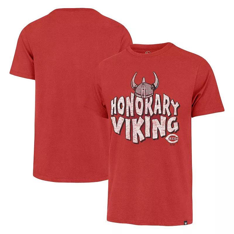Men's '47  Red Cincinnati Reds HR Celebration T-Shirt, Size: Large, Red Red Product Image