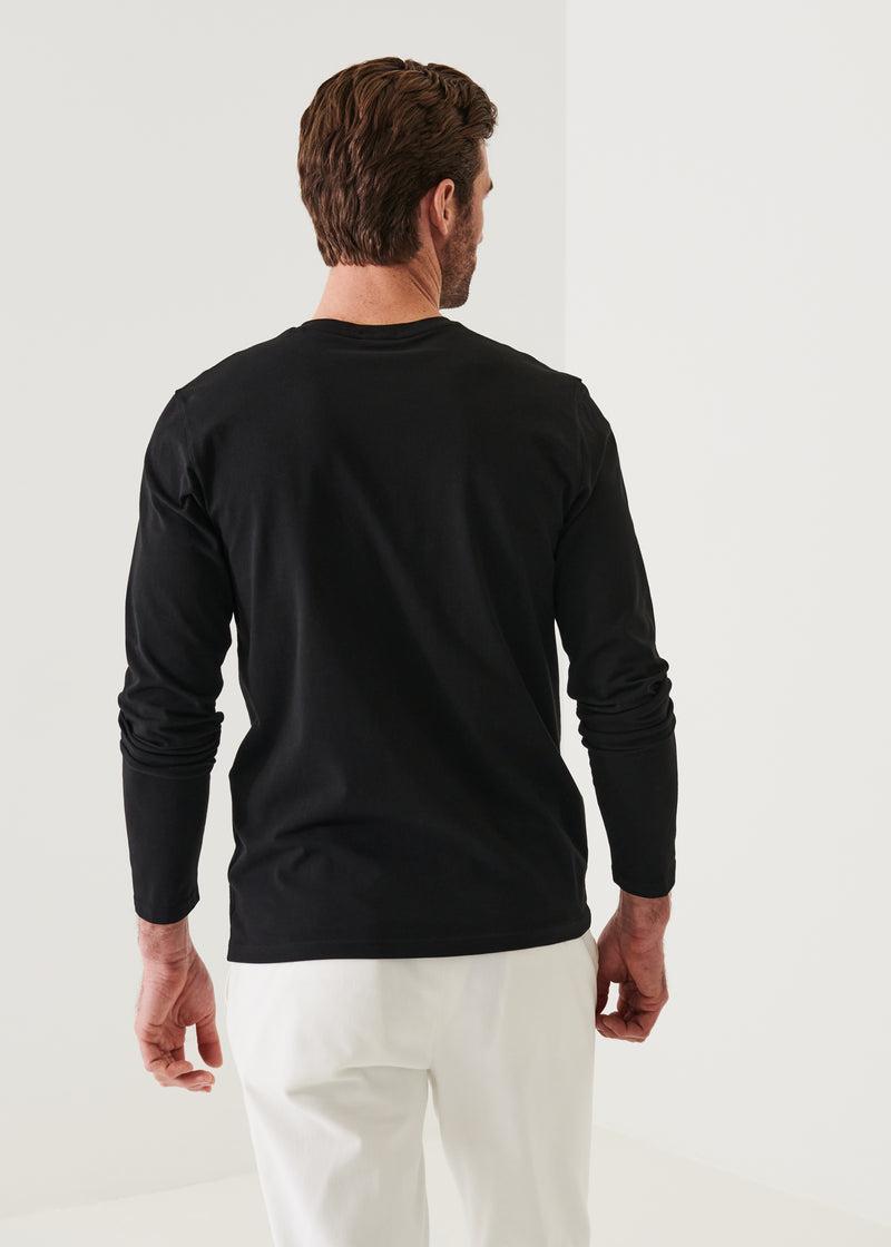 PATRICK ASSARAF PIMA COTTON STRETCH HENLEY Product Image