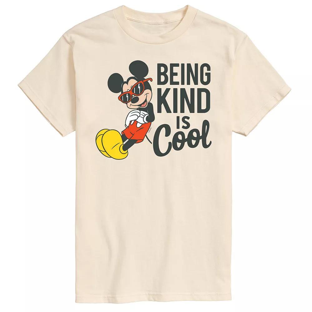 Disney's Mickey Mouse Men's Kind Is Cool Graphic Tee, Size: Medium, Beige Product Image