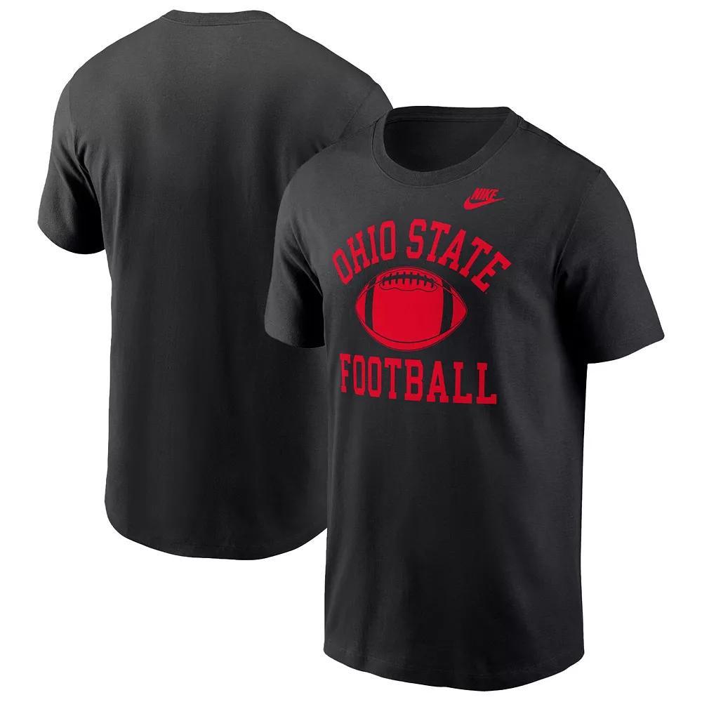 Men's Nike Black Ohio State Buckeyes Legacy Football Icon T-Shirt, Size: Medium Product Image