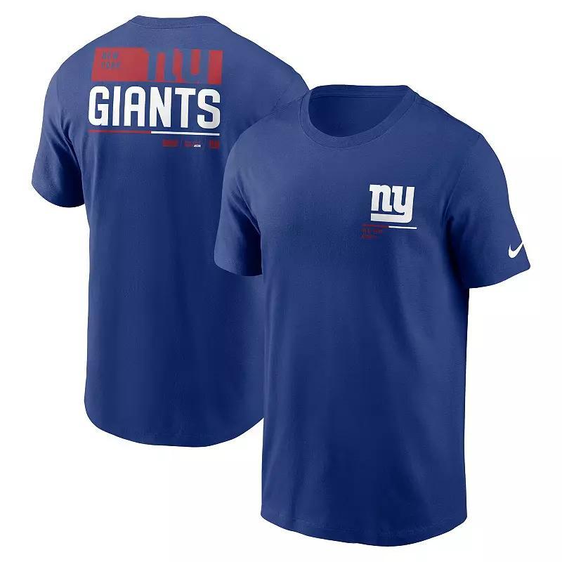 Men's Nike Royal New York Giants Team Incline T-Shirt, Size: 2XL, Blue Product Image