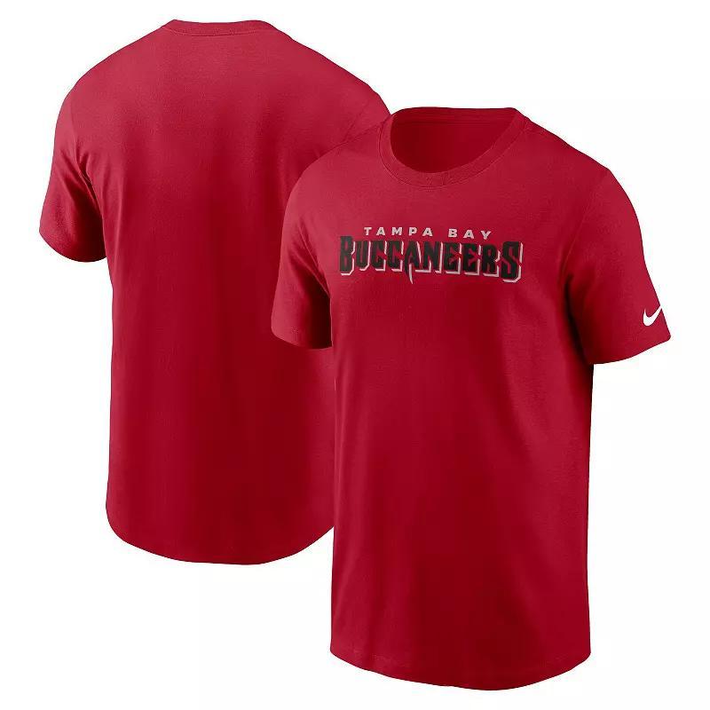 Men's Nike Red Tampa Bay Buccaneers Outline T-Shirt, Size: 2XL Product Image