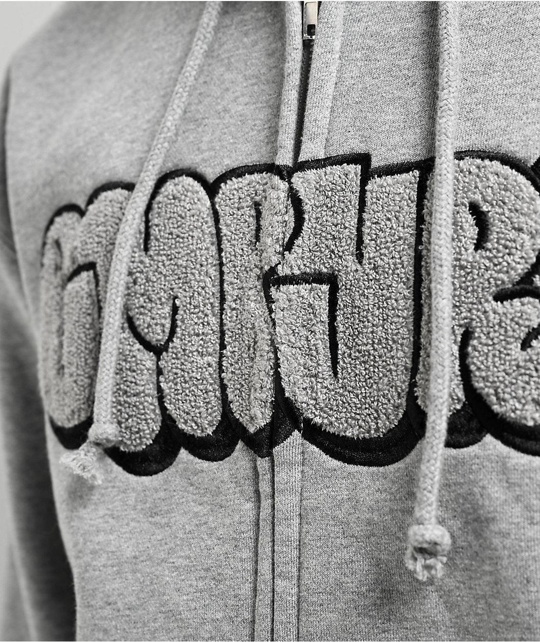 Empyre Yolked Grey Zip Hoodie Product Image