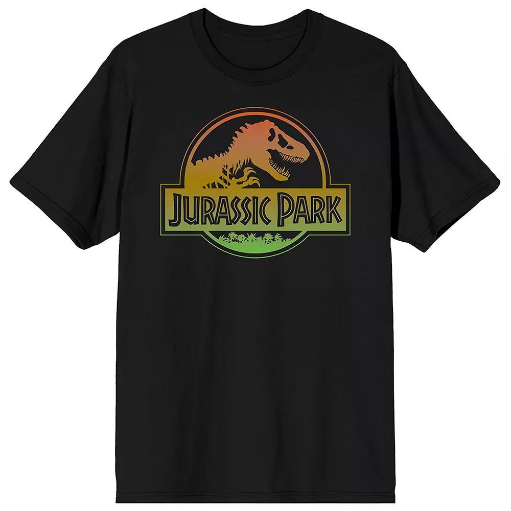 Men's Jurassic Park Gradient Logo Graphic Tee, Size: XL, Black Product Image