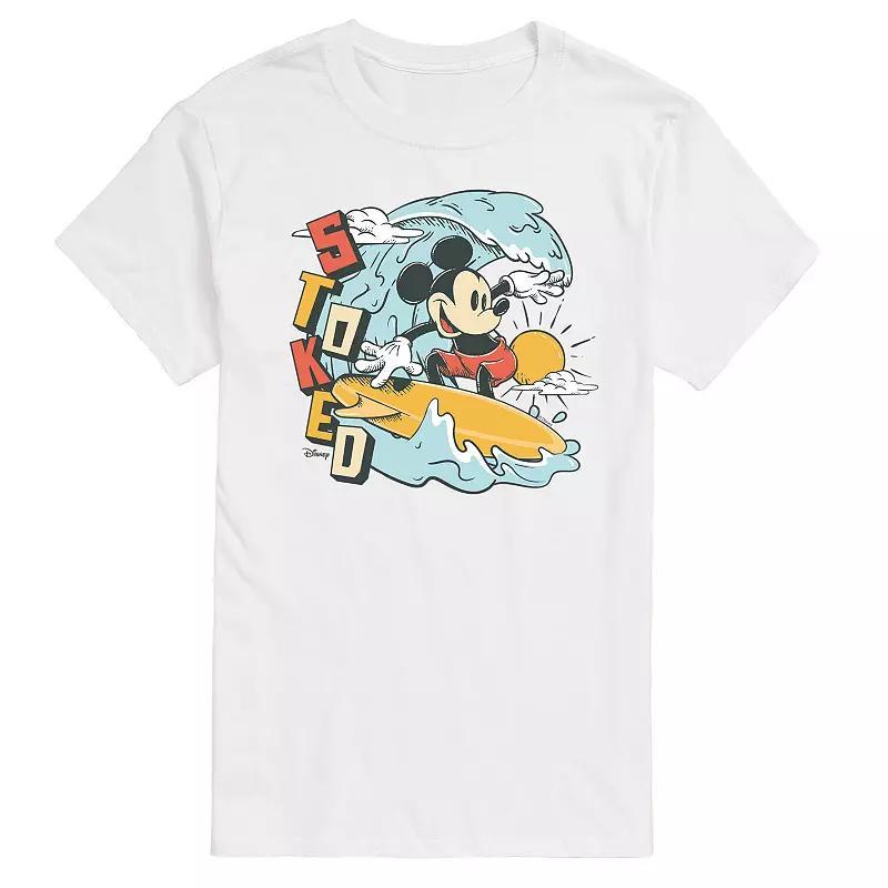Disneys Mickey Mouse Mens Stoked Graphic Tee Product Image