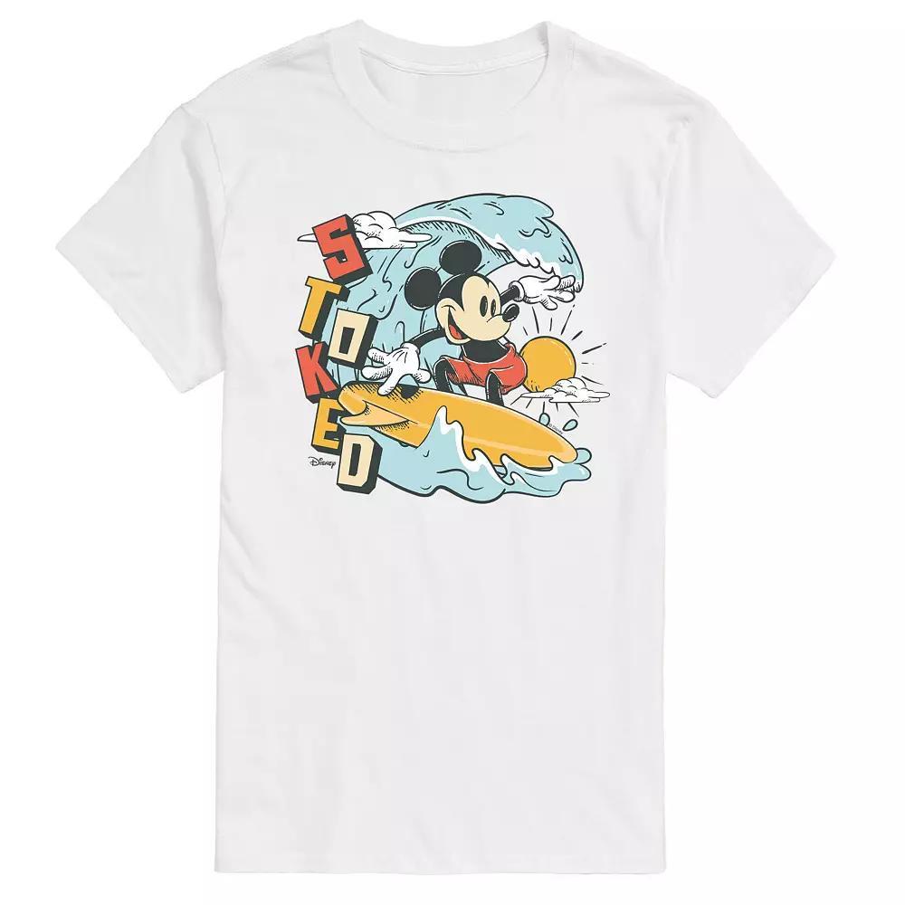 Disneys Mickey Mouse Mens Stoked Graphic Tee Product Image