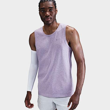 Nike Men's Dri-FIT Primary Versatile Tank in Purple/Hydrangeas Size Small Cotton/Polyester/Knit Product Image