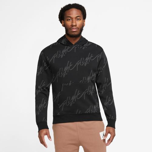 Jordan Mens Essential AOP Fleece Pullover Hoodie - Royal Tint/White Product Image