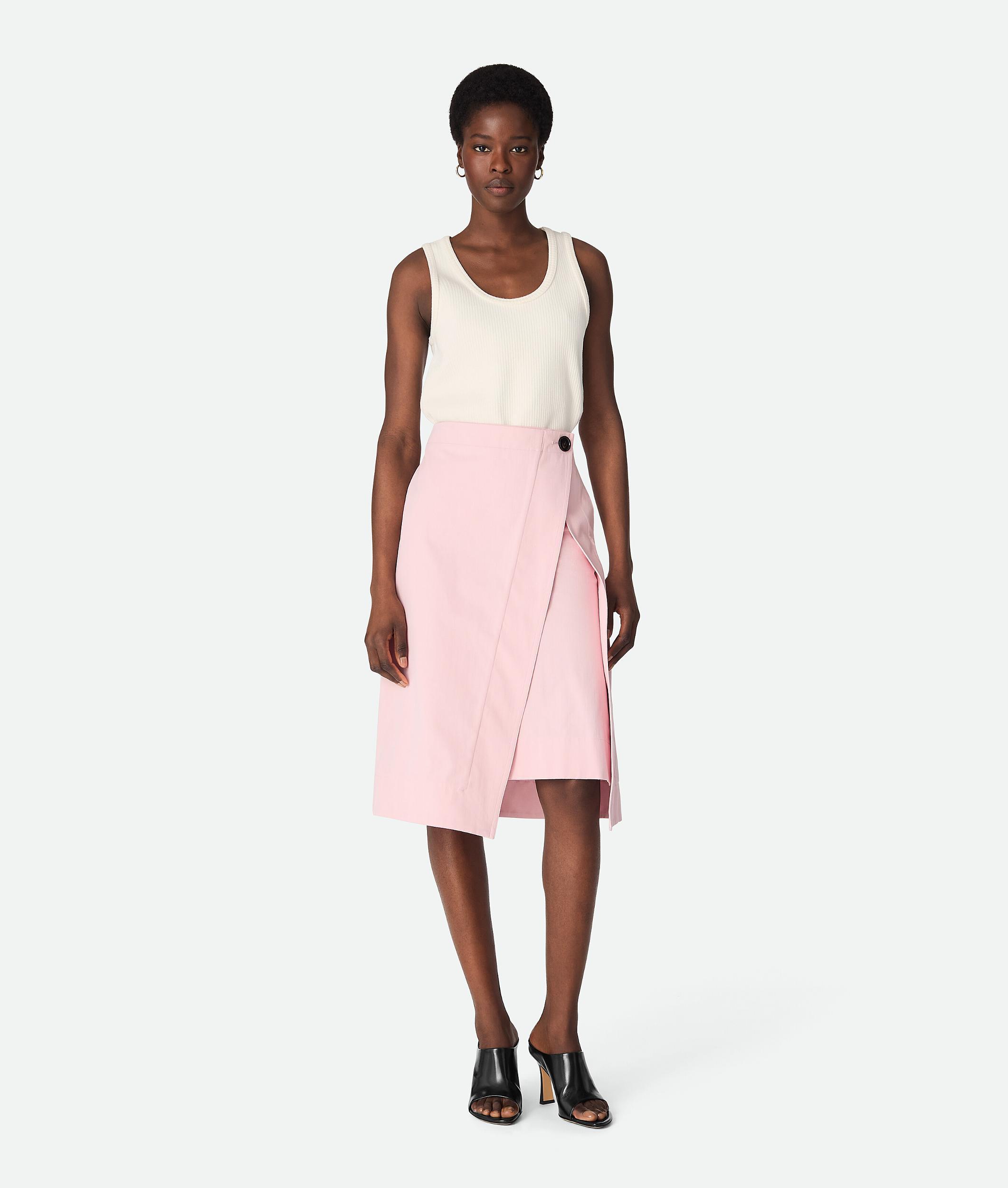 Women's Cotton Twill Skirt in Camelia Product Image