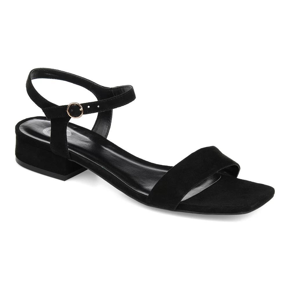 Journee Beyla Women's Block Heel Sandals, Size: 6.5, Gray Product Image