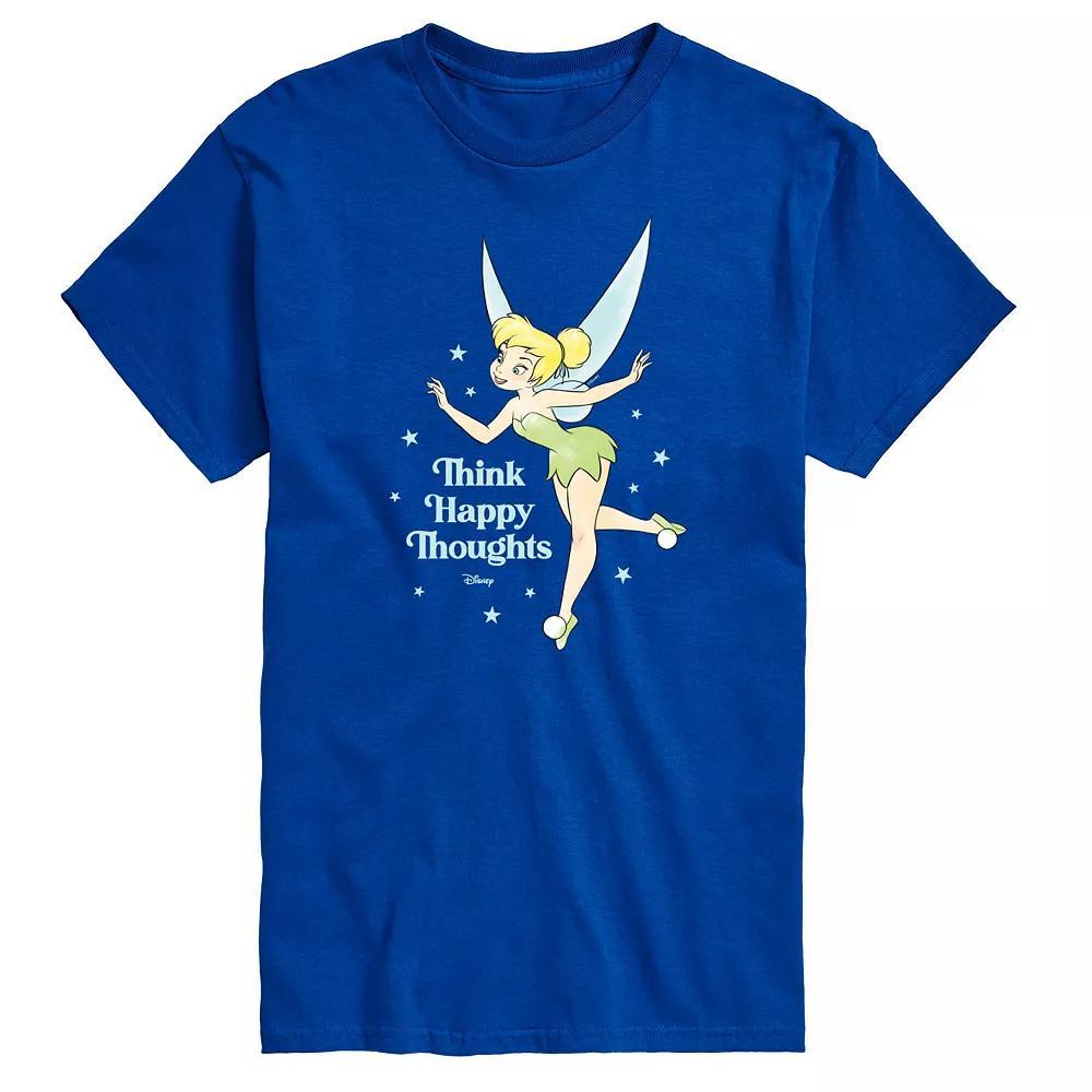 Disney's Tinker Bell Big & Tall Happy Thoughts Graphic Tee, Men's, Size: 3XL Tall, Blue Product Image