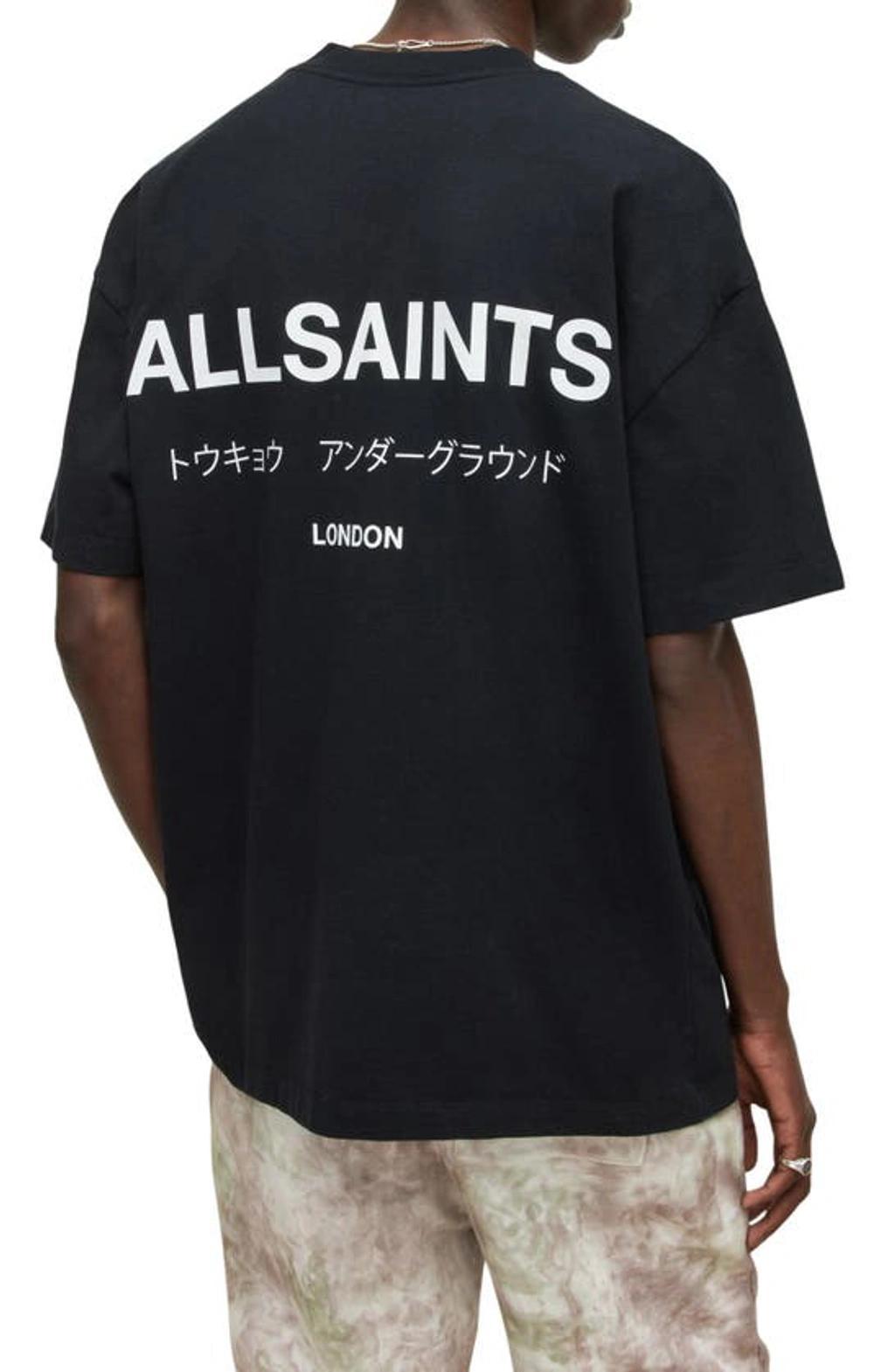 Allsaints Underground Organic Cotton Logo Graphic Tee Product Image