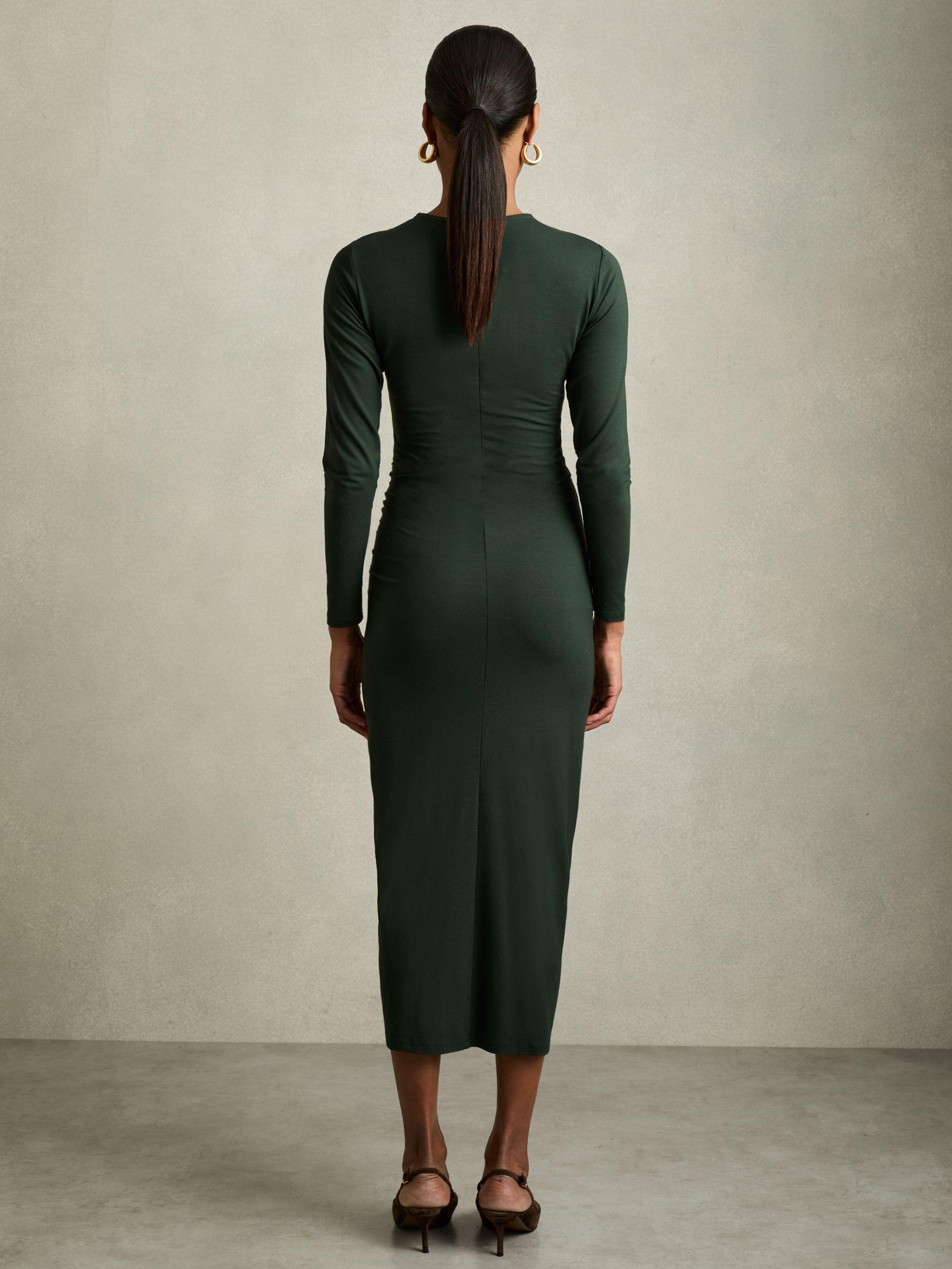 Petite Wool-Blend Wide-Leg Pinstripe Trousers in Grey Product Image