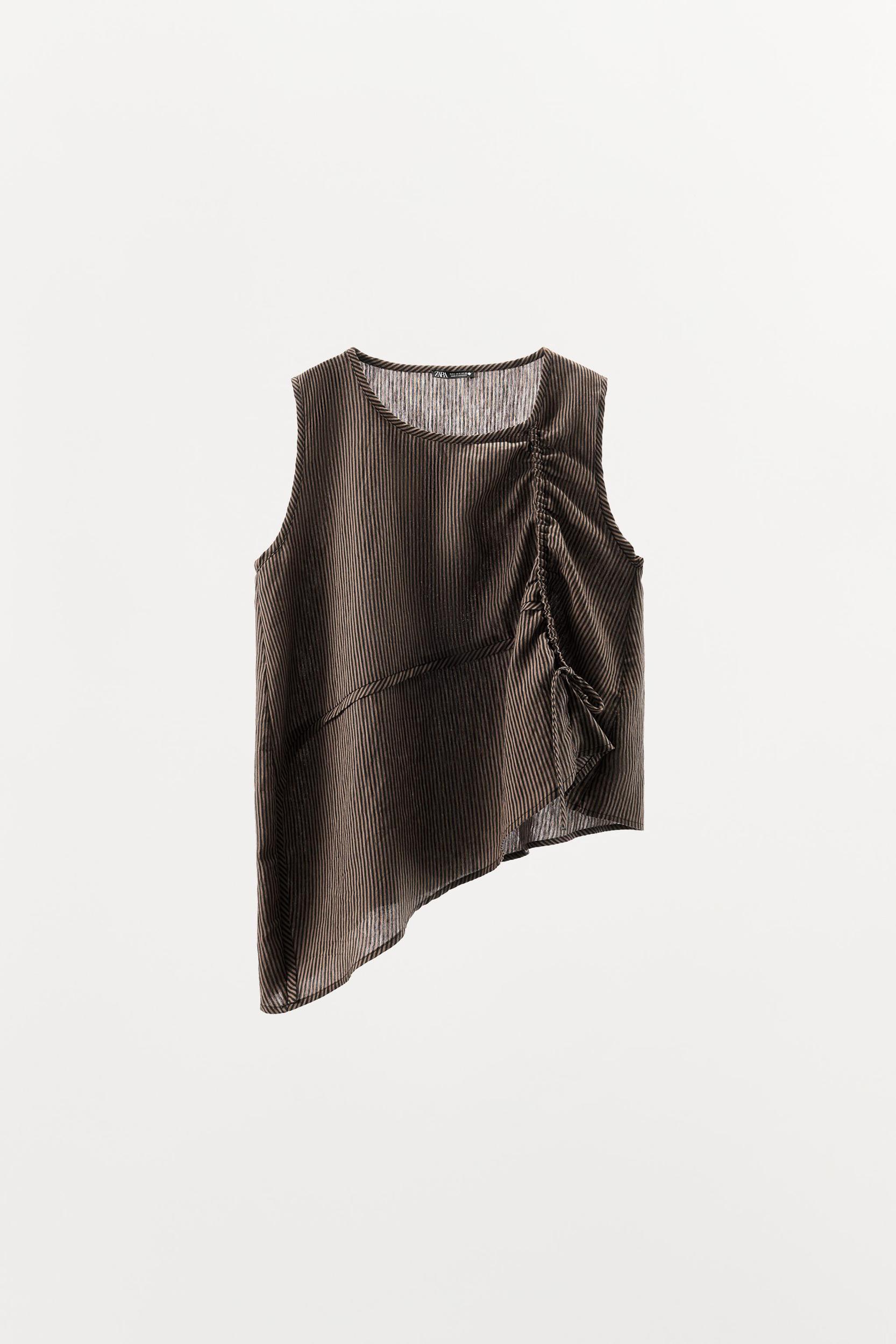 STRIPED ASYMMETRIC TOP Product Image