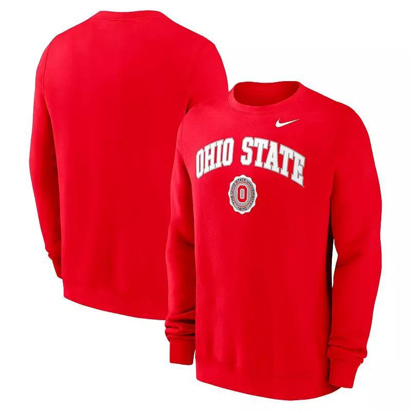 Iowa Hawkeyes Arched Seal Nike Men's College Pullover Crew Product Image