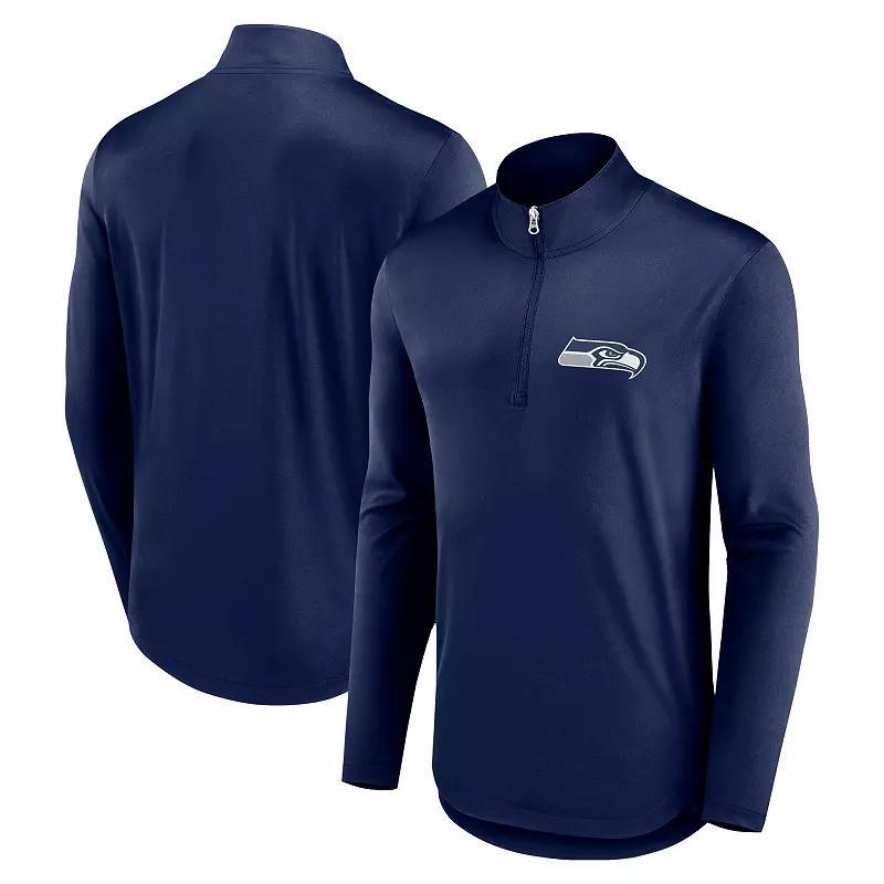 Mens Fanatics Branded Dallas Cowboys Quarterback Quarter-Zip Top Blue Product Image