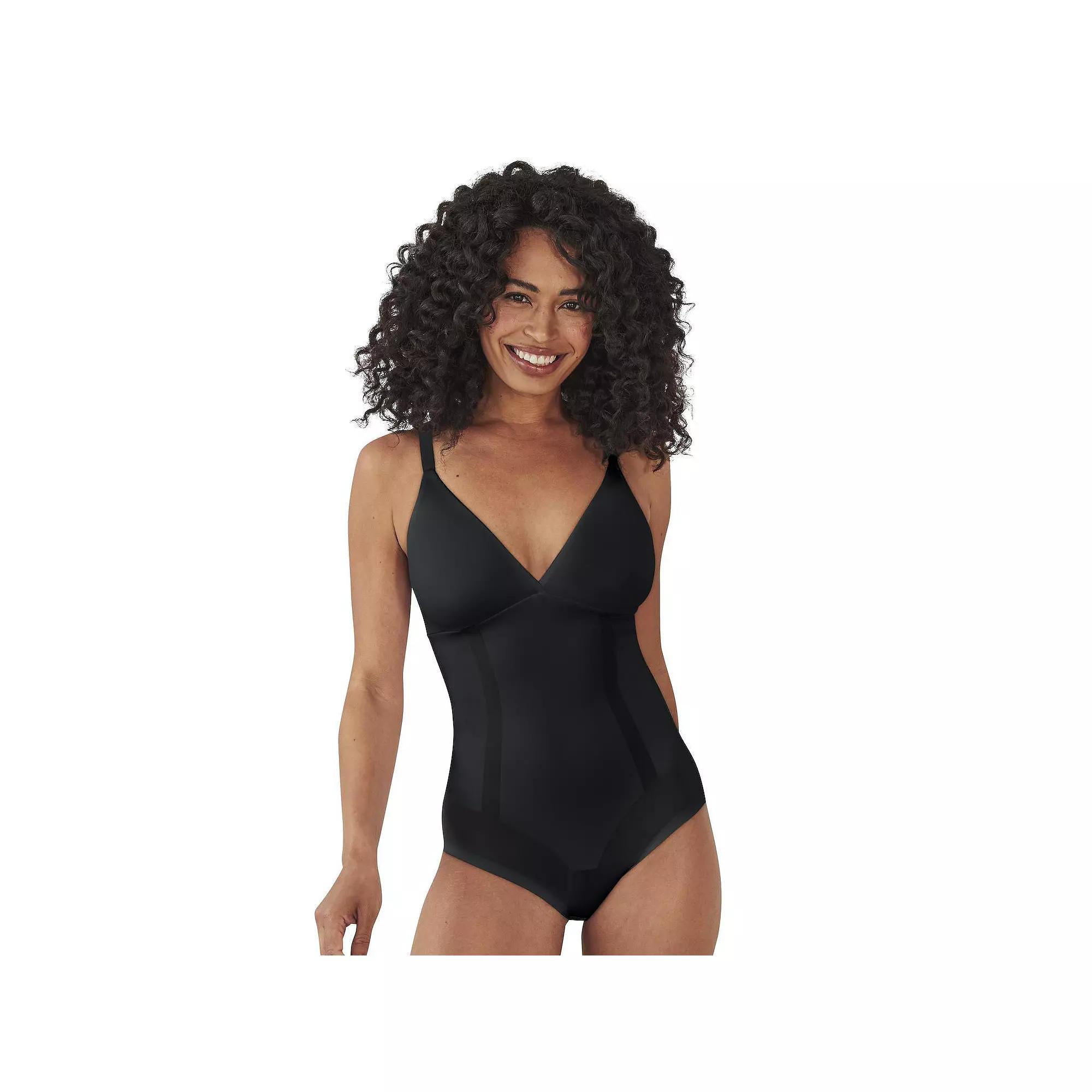Bali Ultimate Smoothing Firm Control Shapewear Bodysuit S105, Women's, Size: XXL, Black Product Image