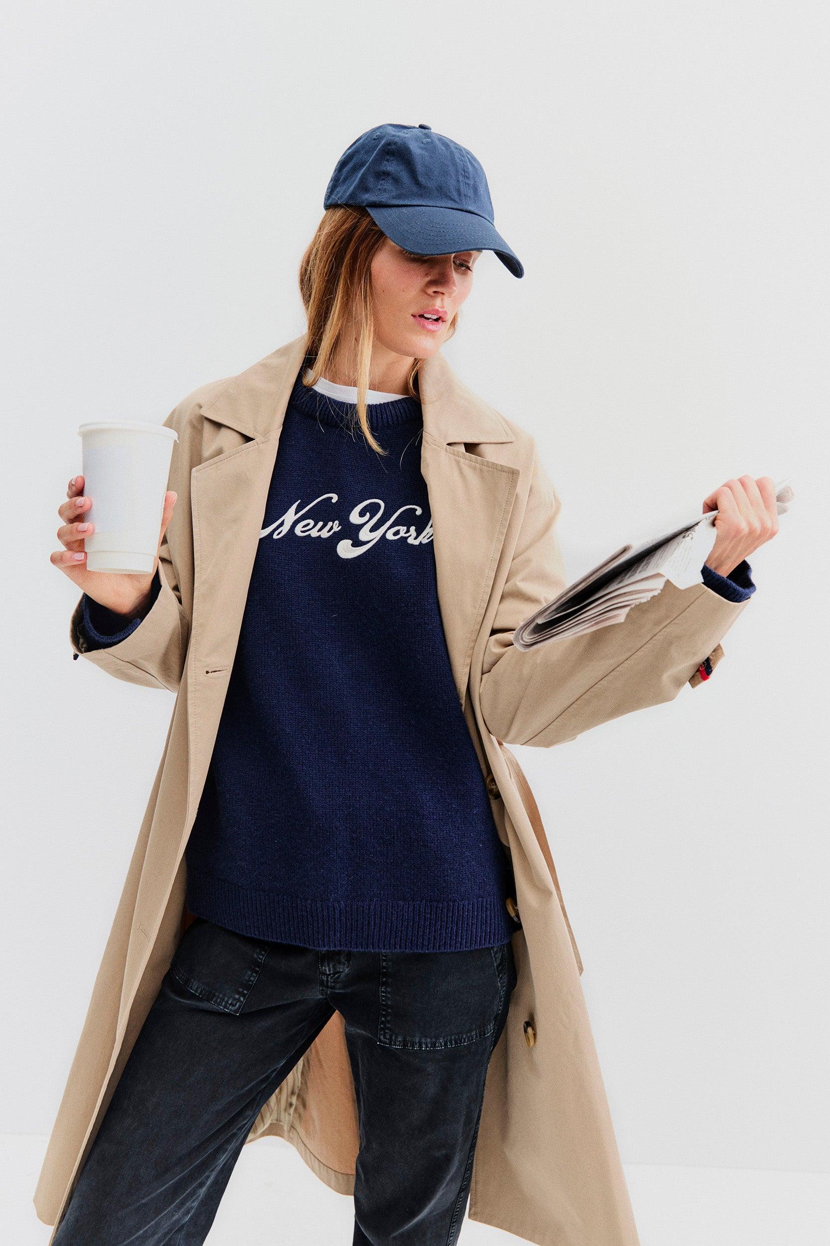 The New York Crewneck - Navy Female Product Image