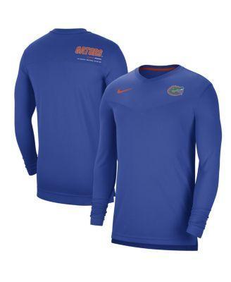 Men's Nike Blue UCLA Bruins 2022 Coach Performance Long Sleeve V-Neck T-Shirt, Size: XL Product Image