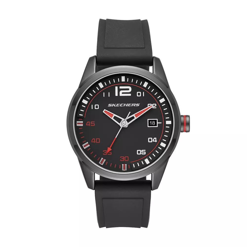 Skechers® Men's Slauson Digital Silicone Strap Watch, Size: Large, Black Product Image