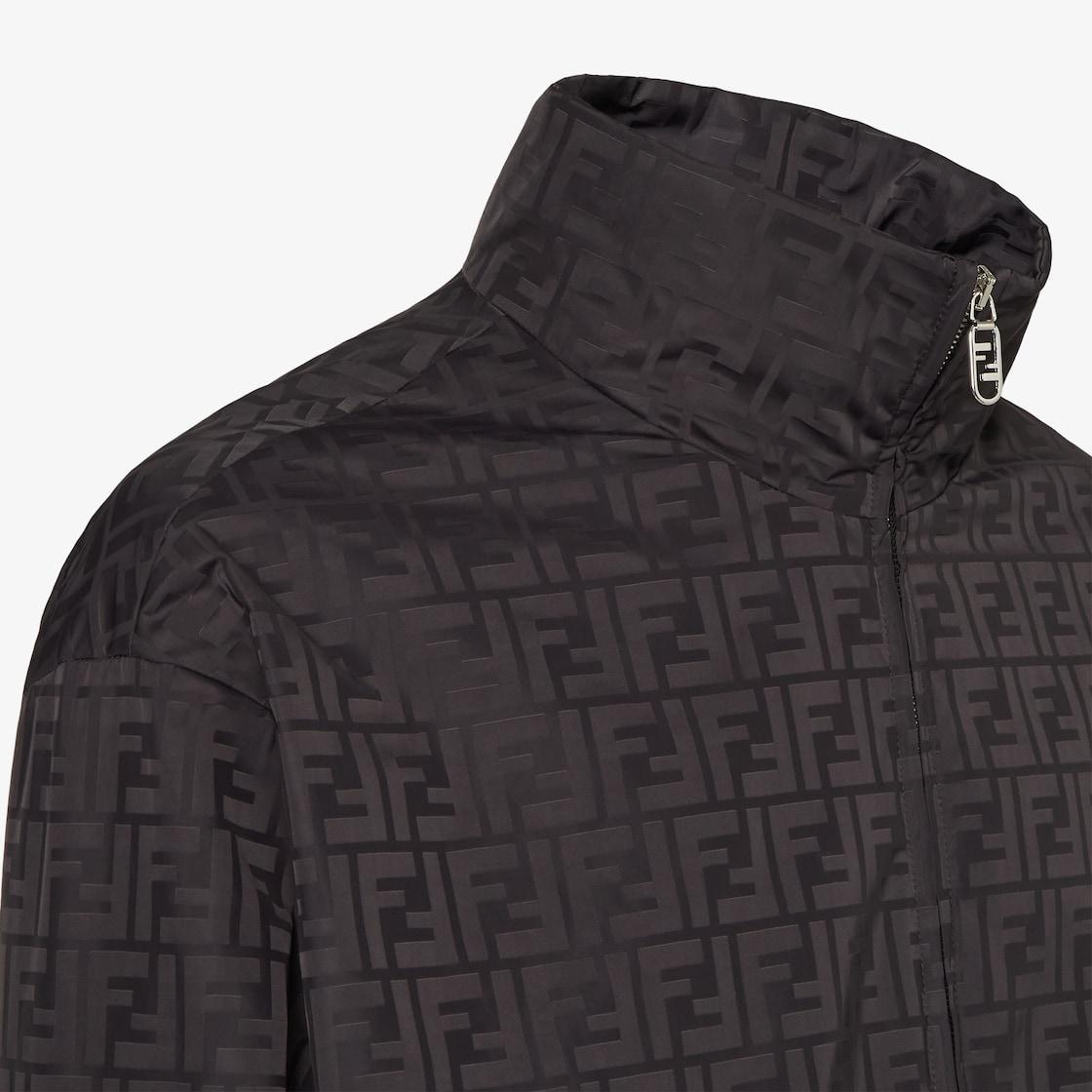 Bomber jacket Black FF nylon bomber jacket Product Image