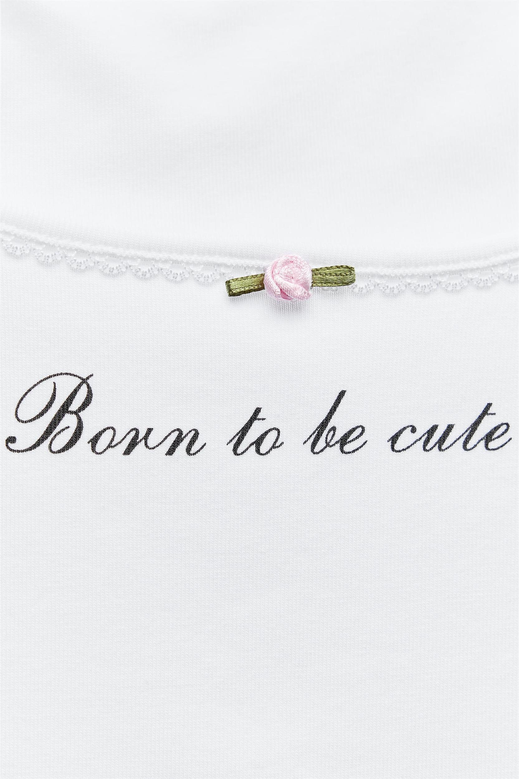FLOWER TEXT BOW TOP Product Image