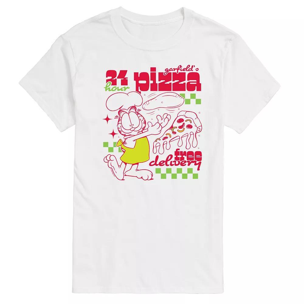 Mens Garfield Pizzeria Graphic Tee Product Image