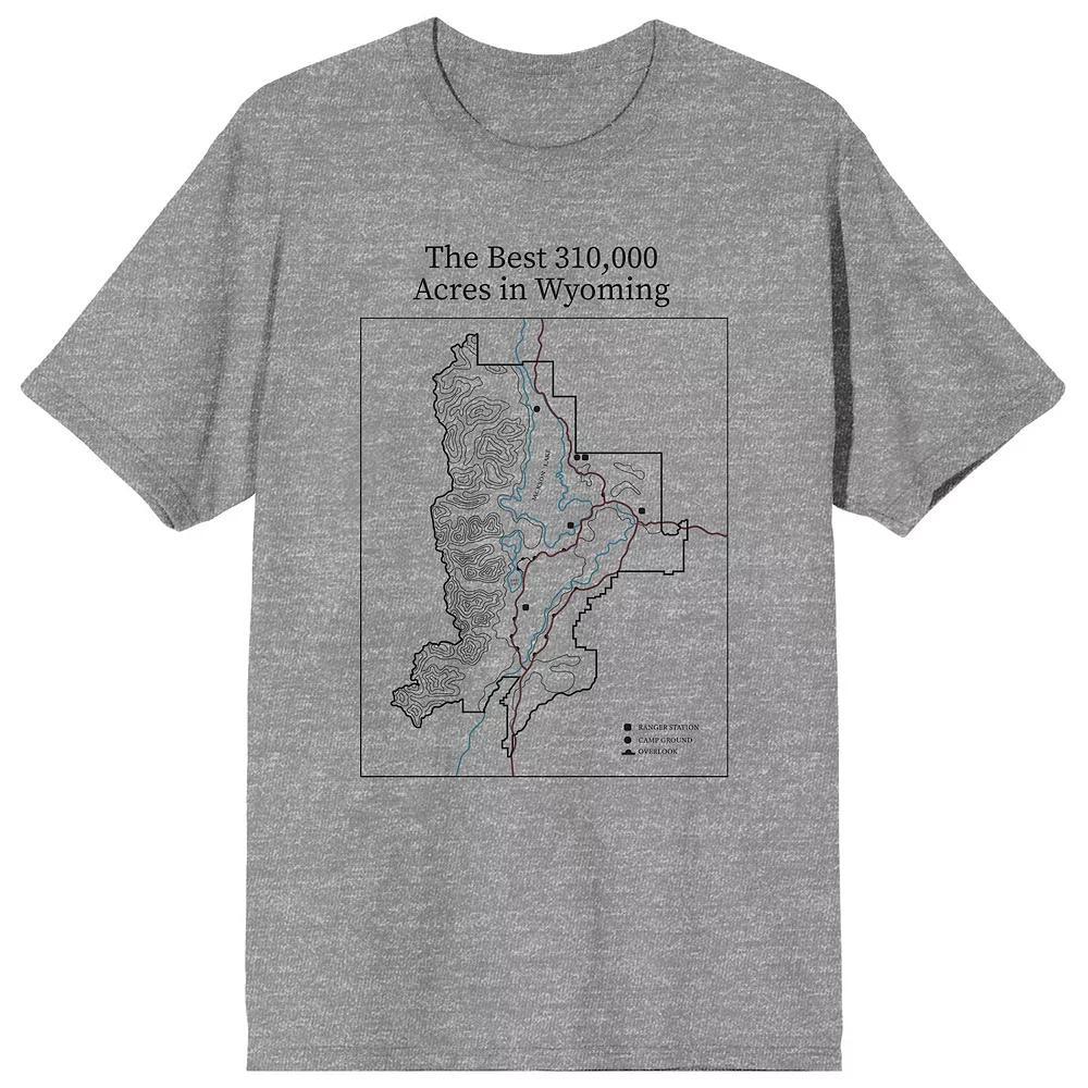 Men's Elevation 7573 The Best Graphic Tee, Size: Large, Gray Product Image