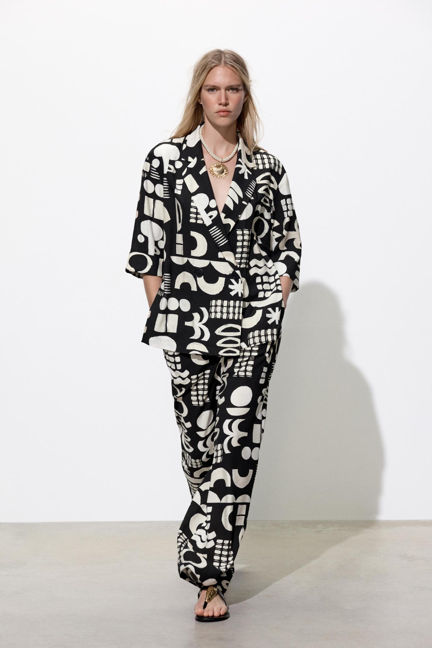 WATERCOLOR PRINT BLAZER Product Image