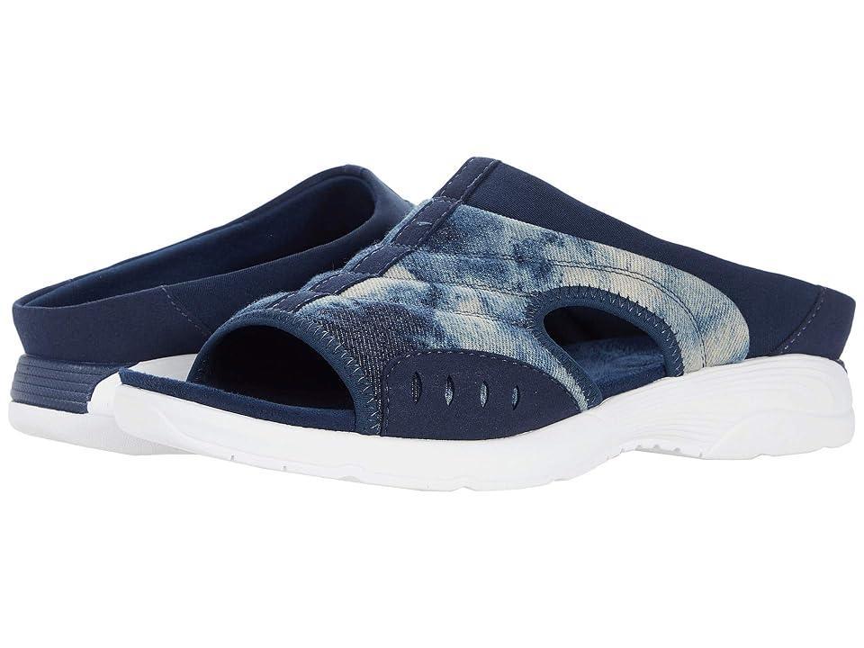 Easy Spirit Traciee Women's Slide Sandals, Size: 9.5 XW, Blue Tie Dye Product Image