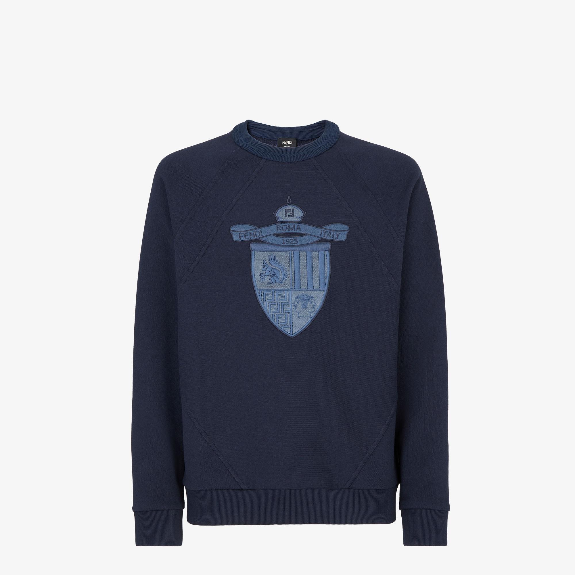 SweatshirtNavy blue cotton sweatshirt Product Image