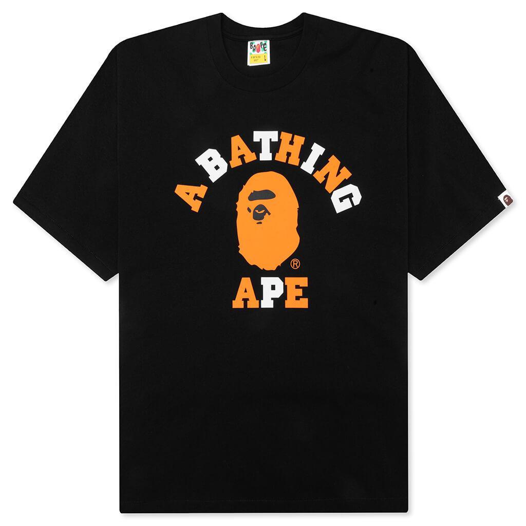 Feature x Bape College Relaxed Fit Tee - Black Male Product Image