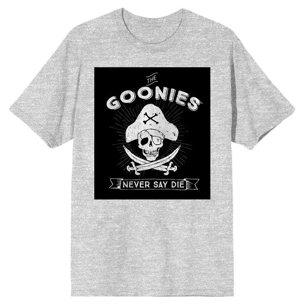 Men's Goonies Never Say Die Skull Tee, Size: XL, Grey Product Image