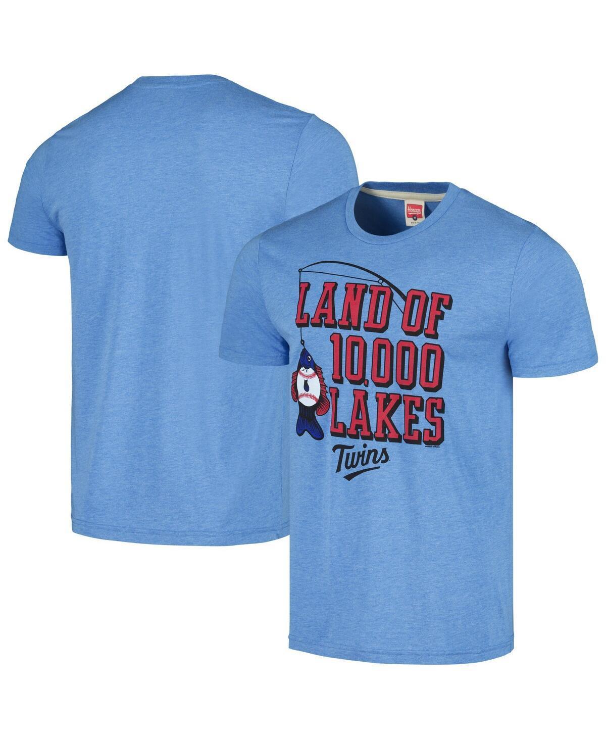 Men's Homage  Light Blue Minnesota Twins Land of 10,000 Lakes Hyper Local Tri-Blend T-Shirt, Size: XL Product Image
