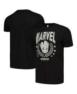 Men's Marvel Guardian Of The Galaxy Marvel Team Groot Collegiate Tee, Size: Medium, Black Product Image