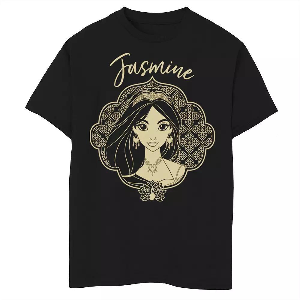 Disney's Aladdin Boys 8-20 Live Action Jasmine Framed Portrait Graphic Tee, Boy's, Size: XL, Blue Product Image