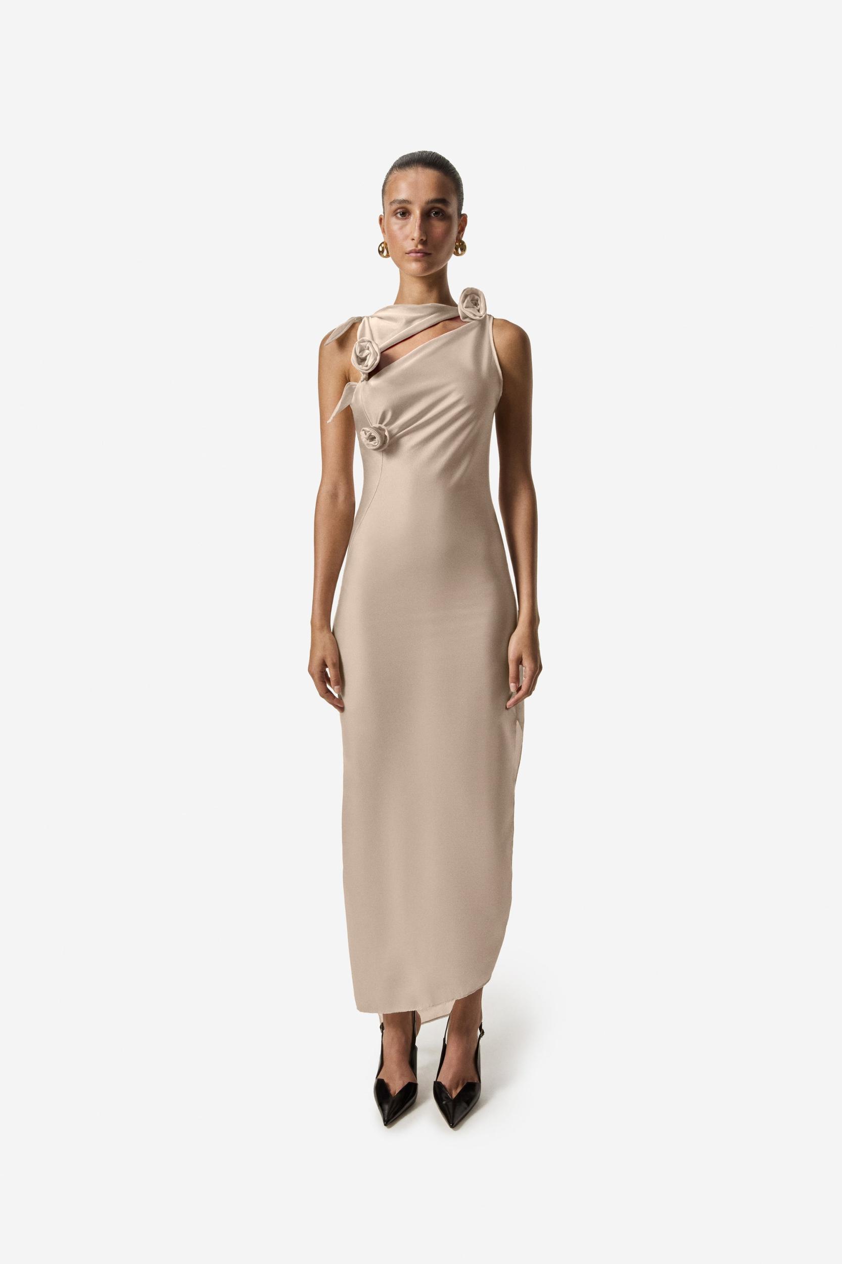 Asymmetric Flower Gown Product Image