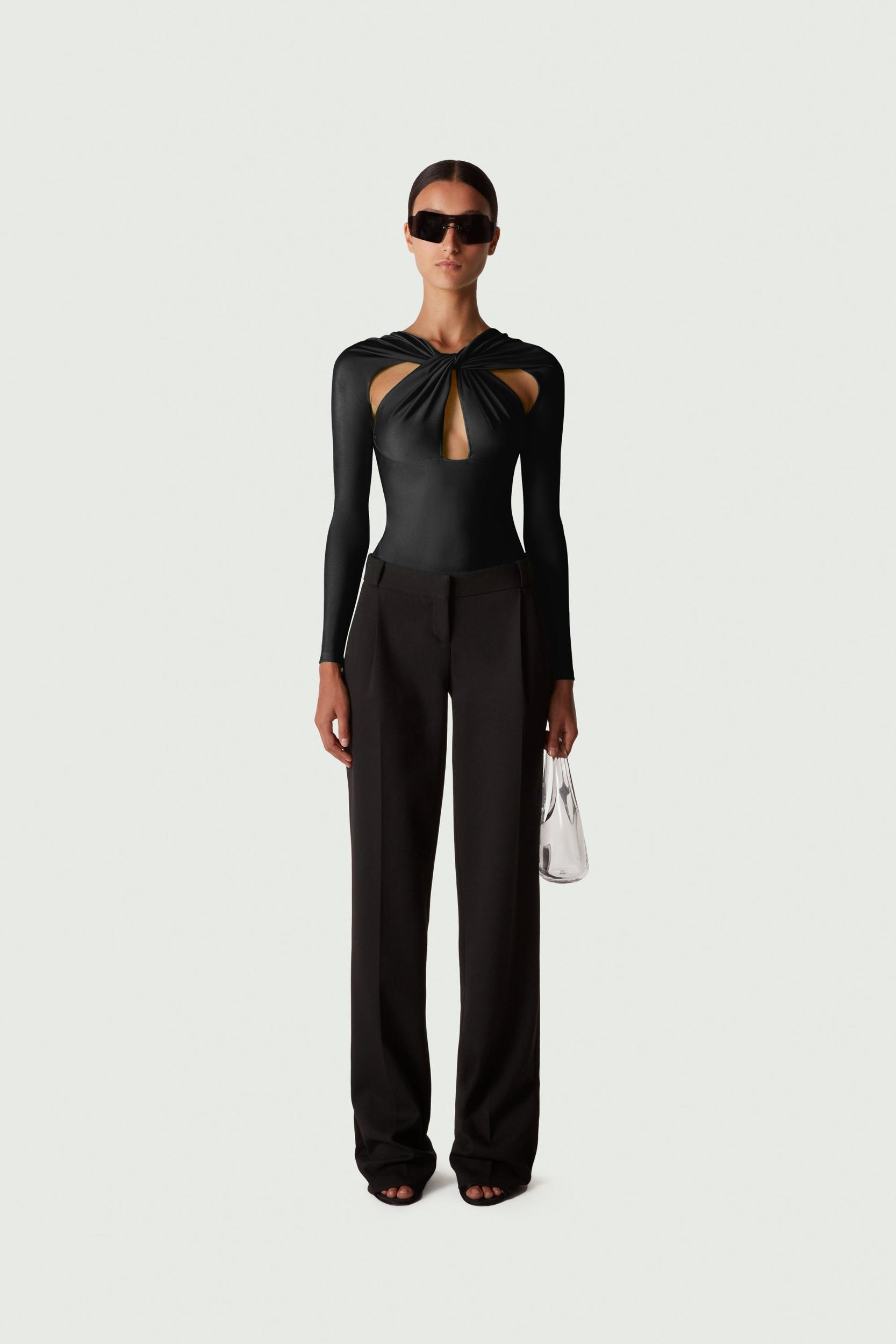 Twisted Cut-Out Bodysuit Product Image