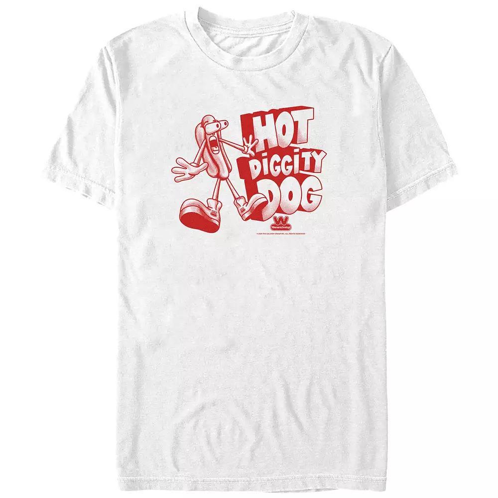 Big & Tall Wienerschnitzel Hot Diggity Dog Graphic Tee, Men's, Size: XXL Tall, White Product Image