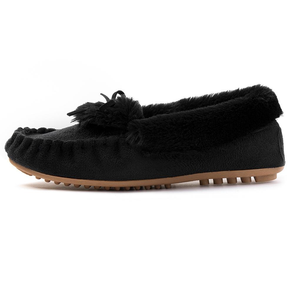 RockDove Women's Naomi Faux Fur Moccasin Slipper Product Image